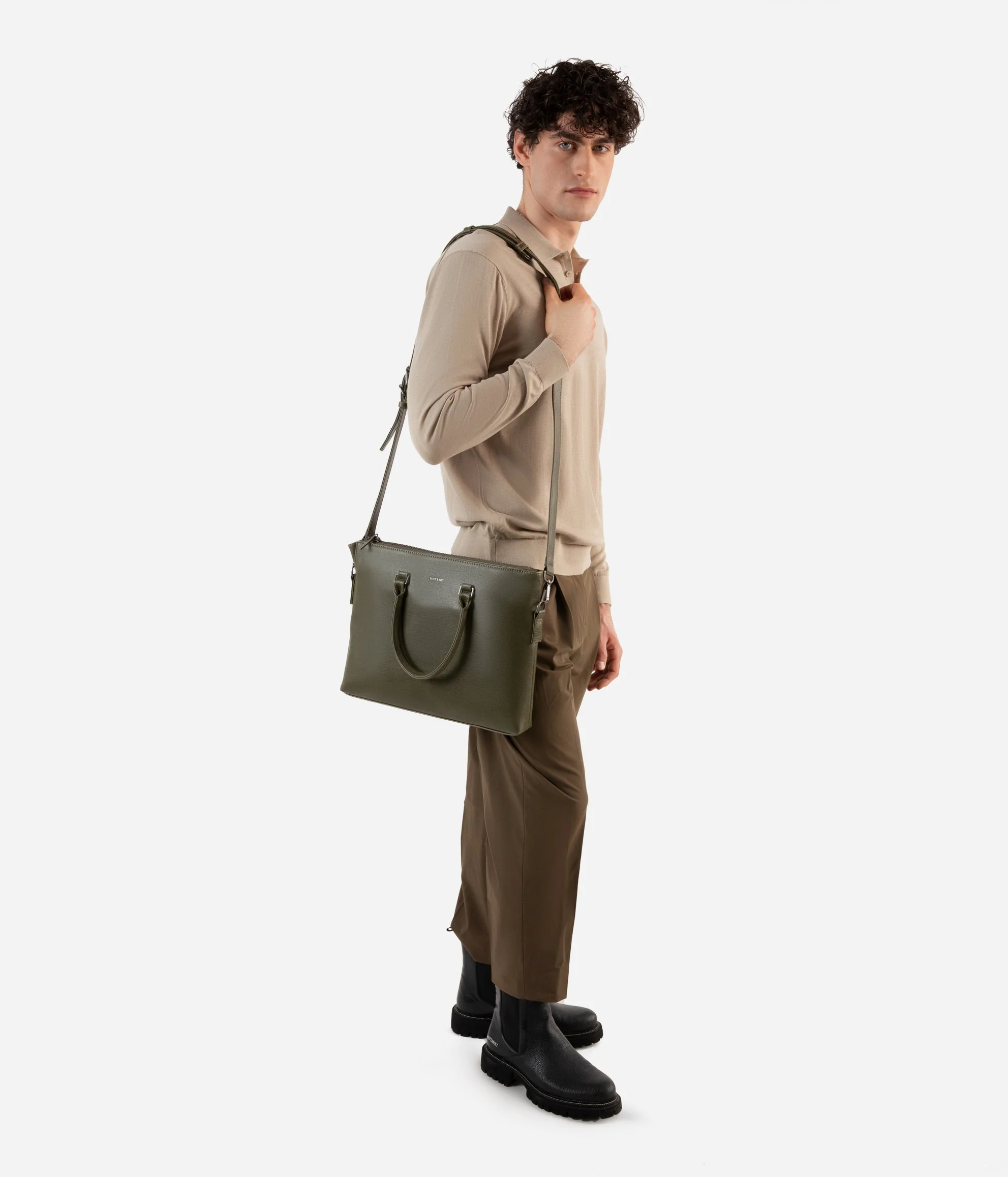 ALBAN Vegan Briefcase - Vintage - Image 11