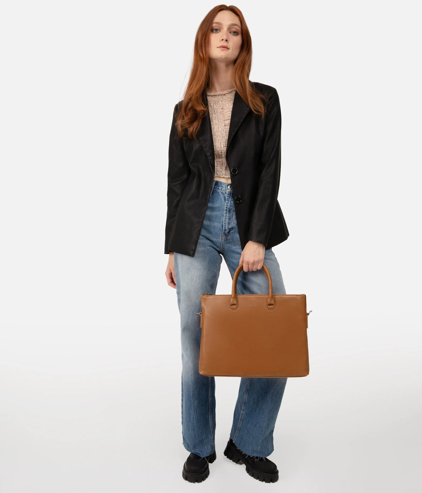 ALBAN Vegan Briefcase - Vintage - Image 9