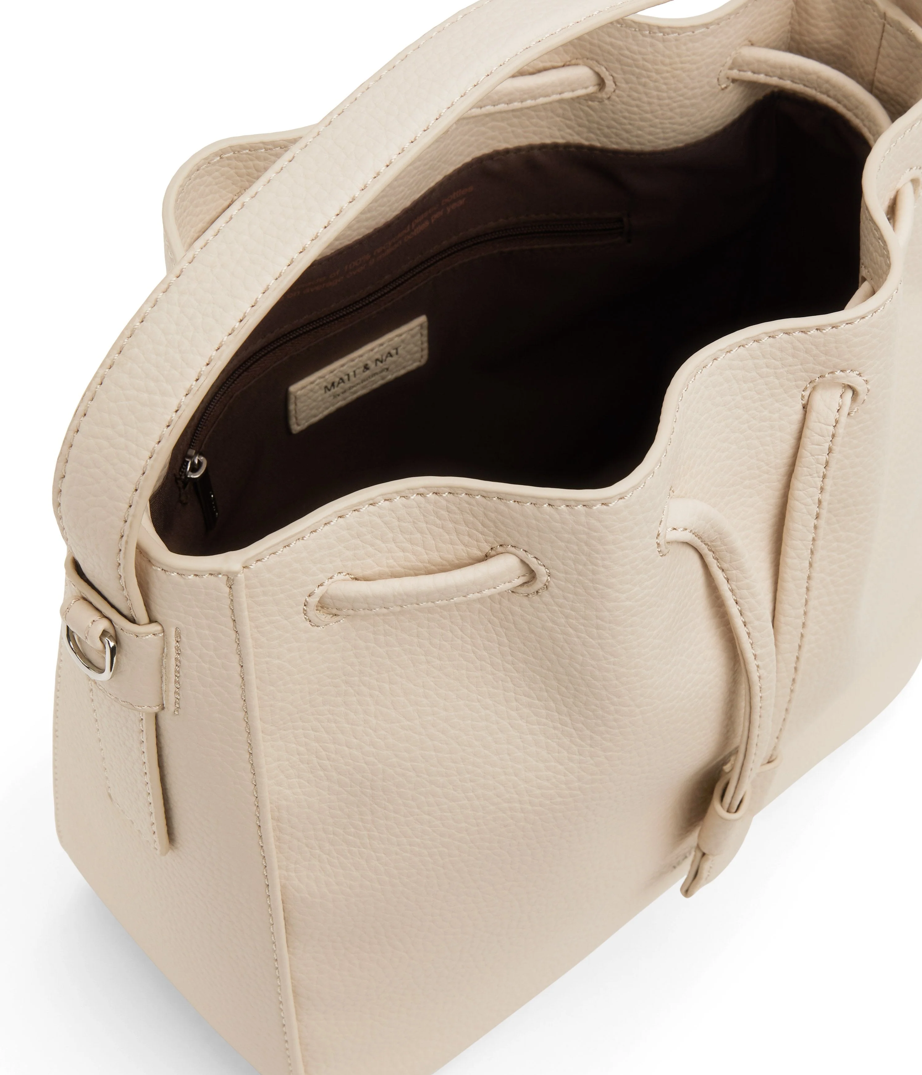 AMBER Vegan Bucket Bag - Purity - Image 12