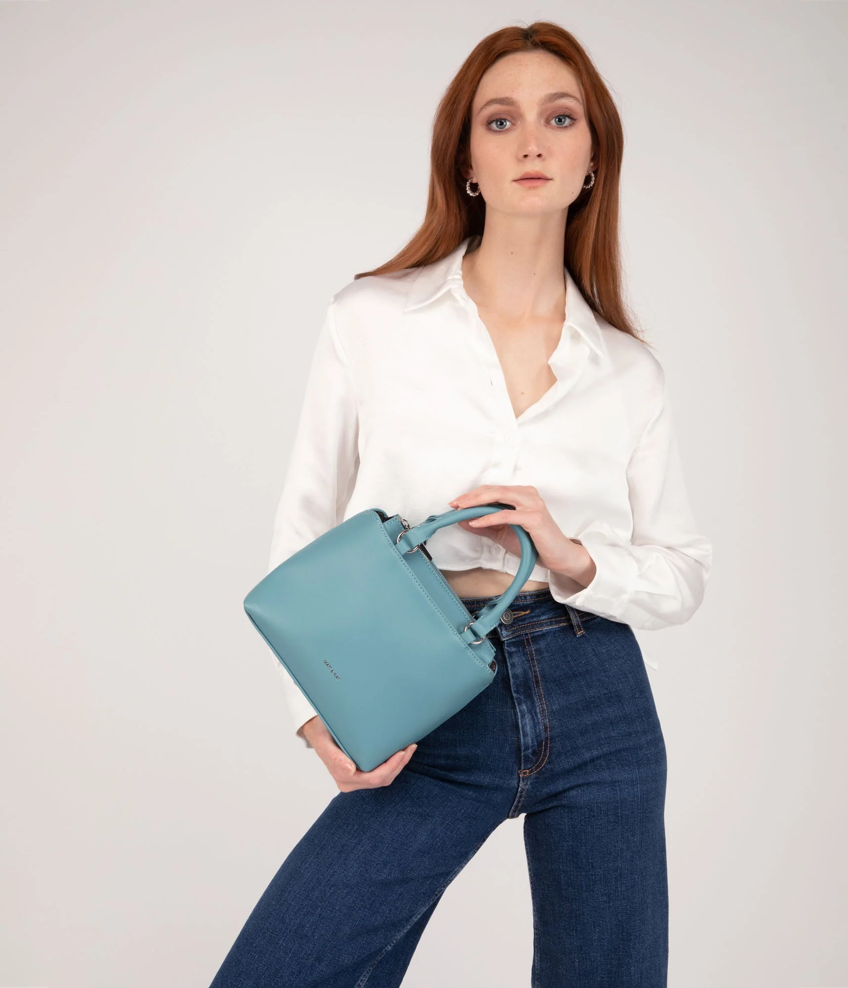 ATHENA Small Vegan Satchel - Sol - Image 10