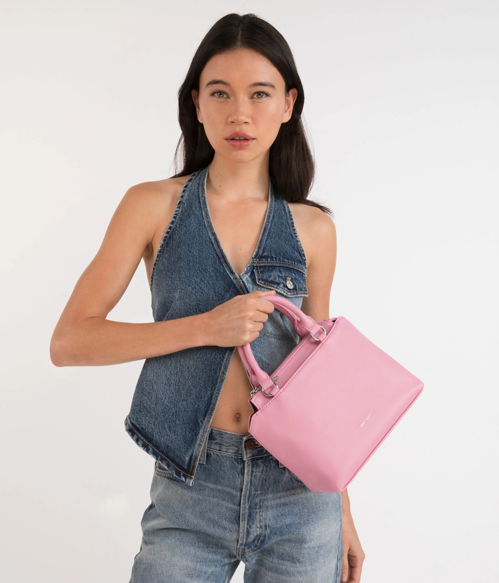 ATHENA Small Vegan Satchel - Sol - Image 30