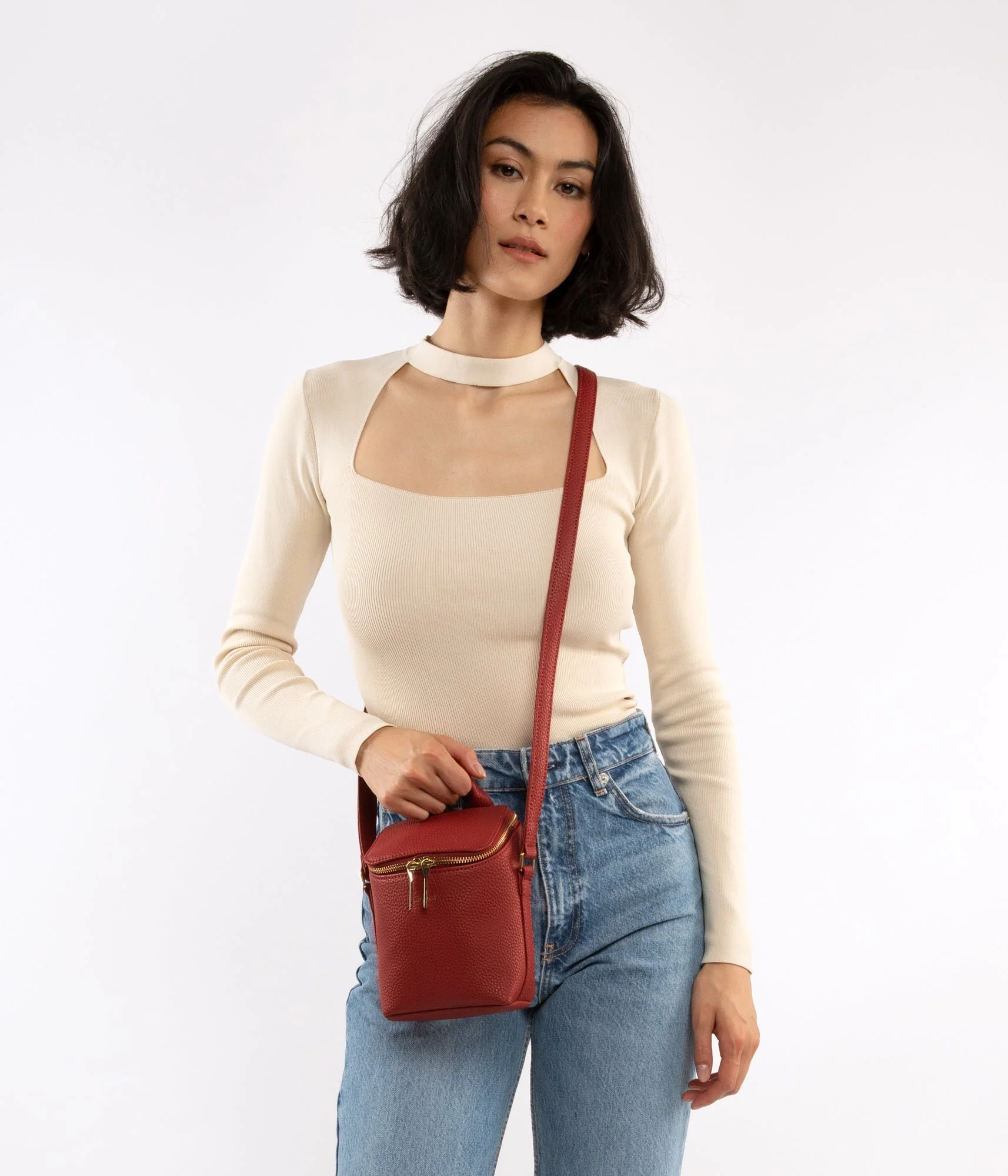 BRAVE MICRO Vegan Crossbody Bag - Purity - Image 57