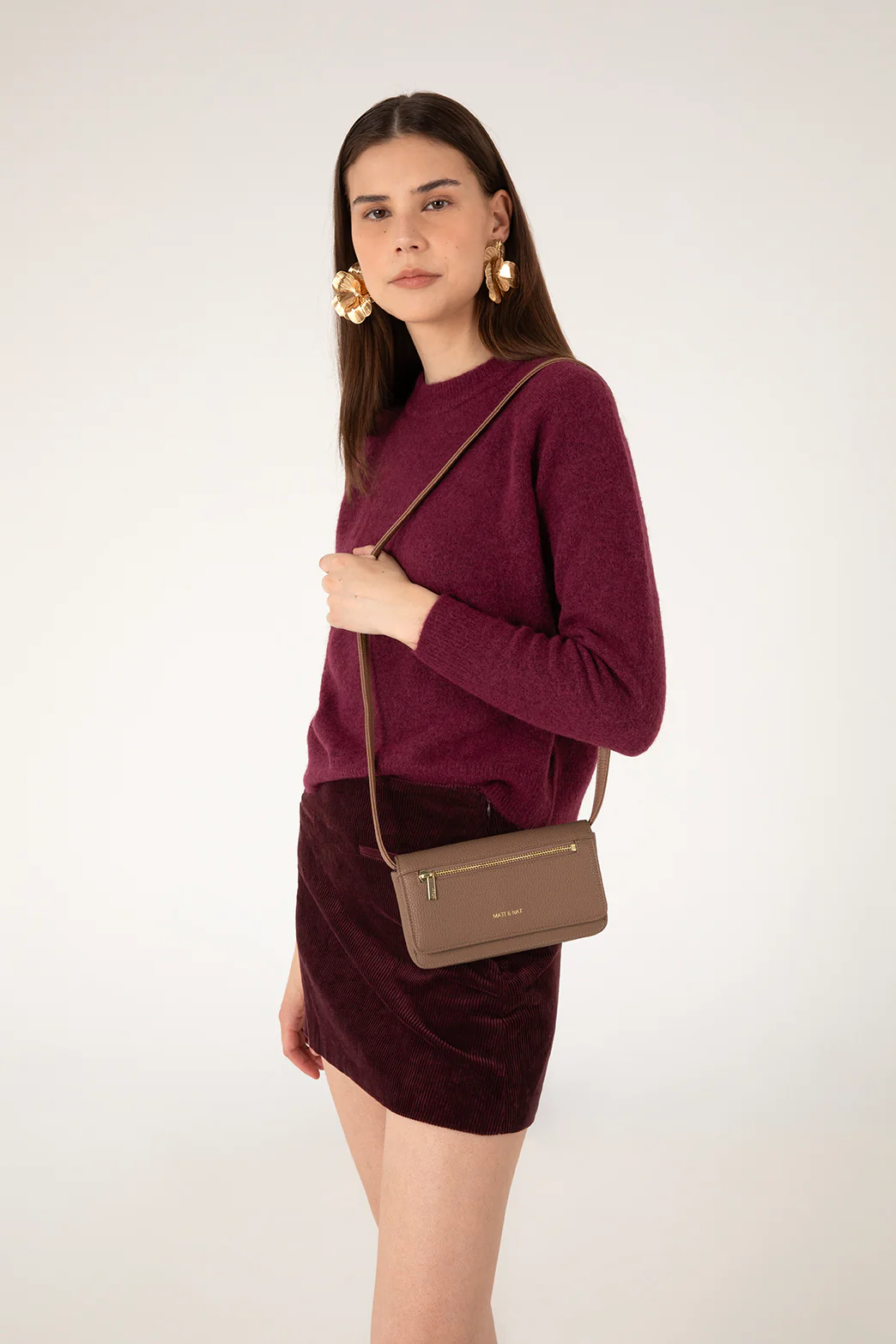 ERIN Vegan Crossbody Bag - Grain - Image 10