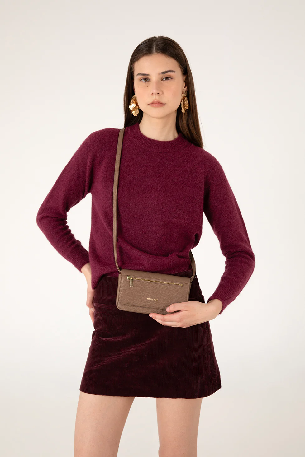 ERIN Vegan Crossbody Bag - Grain - Image 2