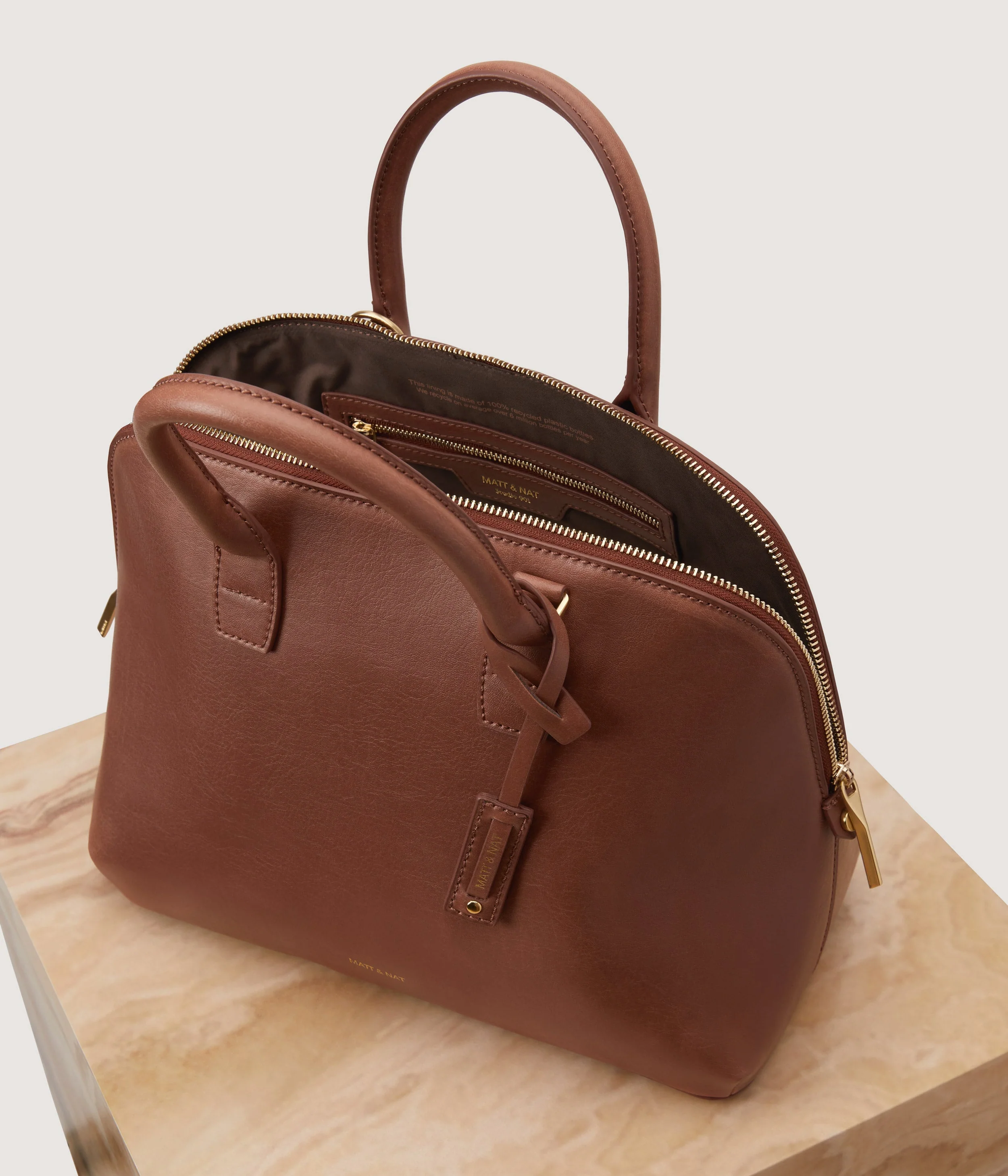 GESSI Vegan Satchel - Vintage - Image 14