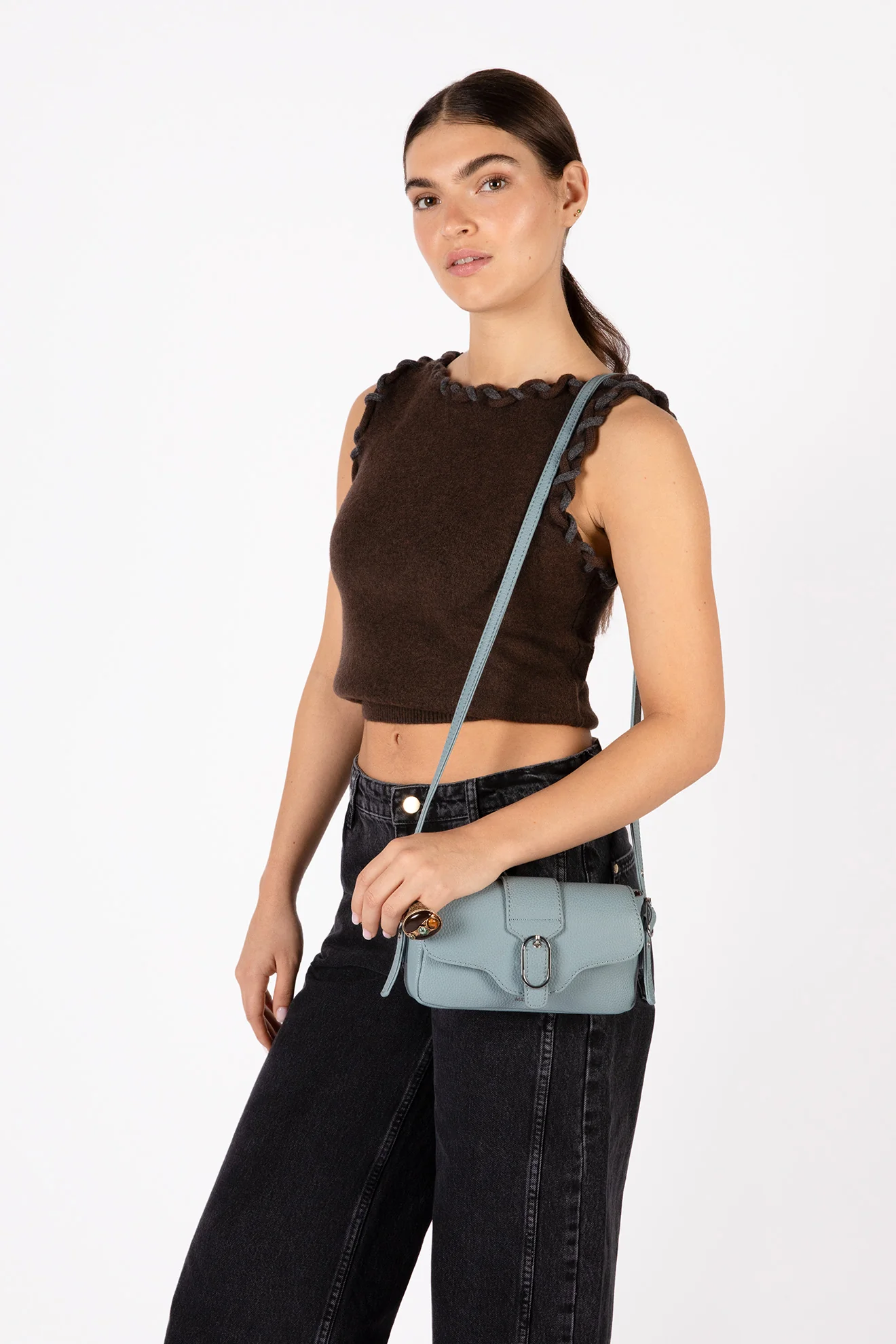ISABELLE SM Vegan Crossbody Bag – Grain - Image 75