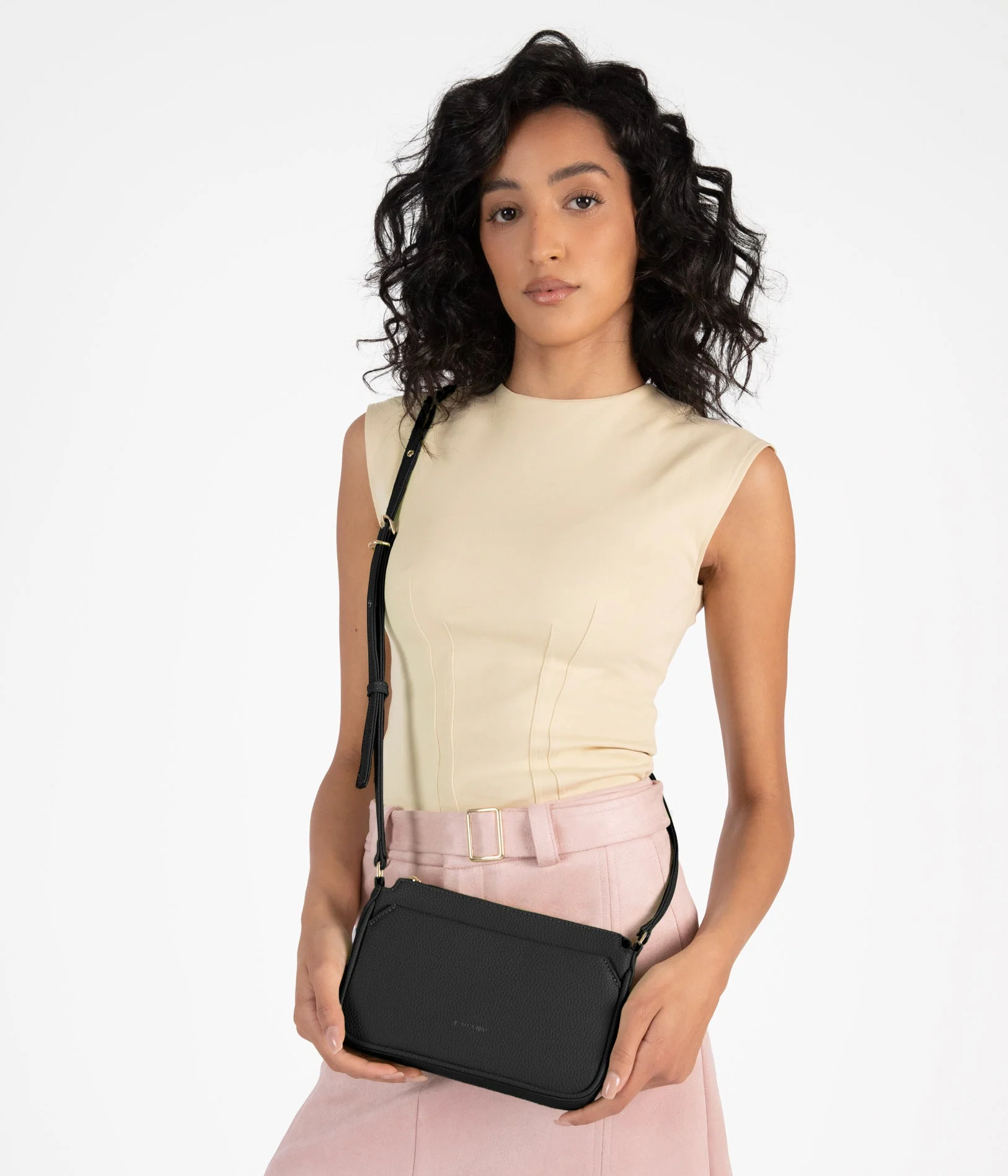 IVY Slim Vegan Crossbody Bag - Grain - Image 10