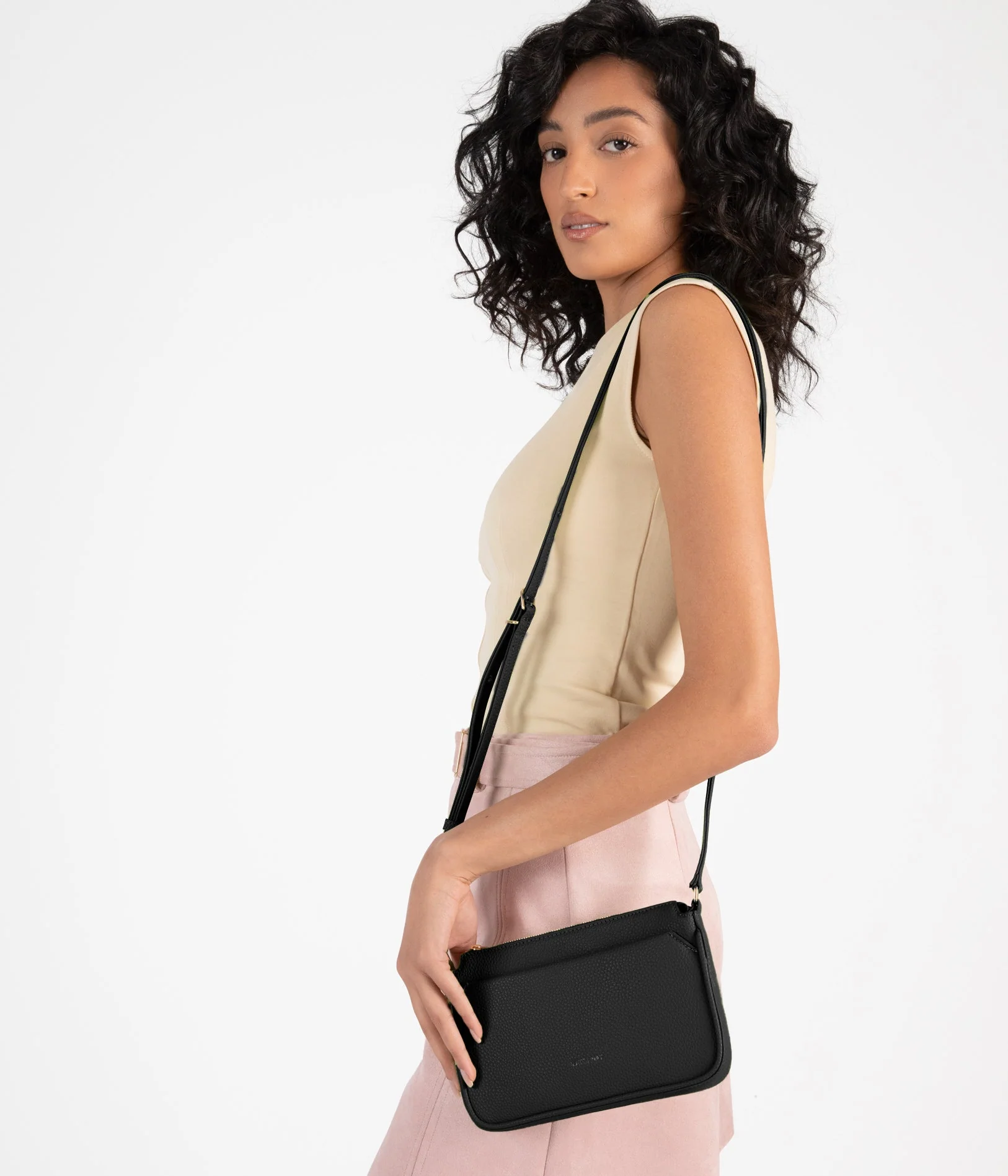 IVY Slim Vegan Crossbody Bag - Grain - Image 11
