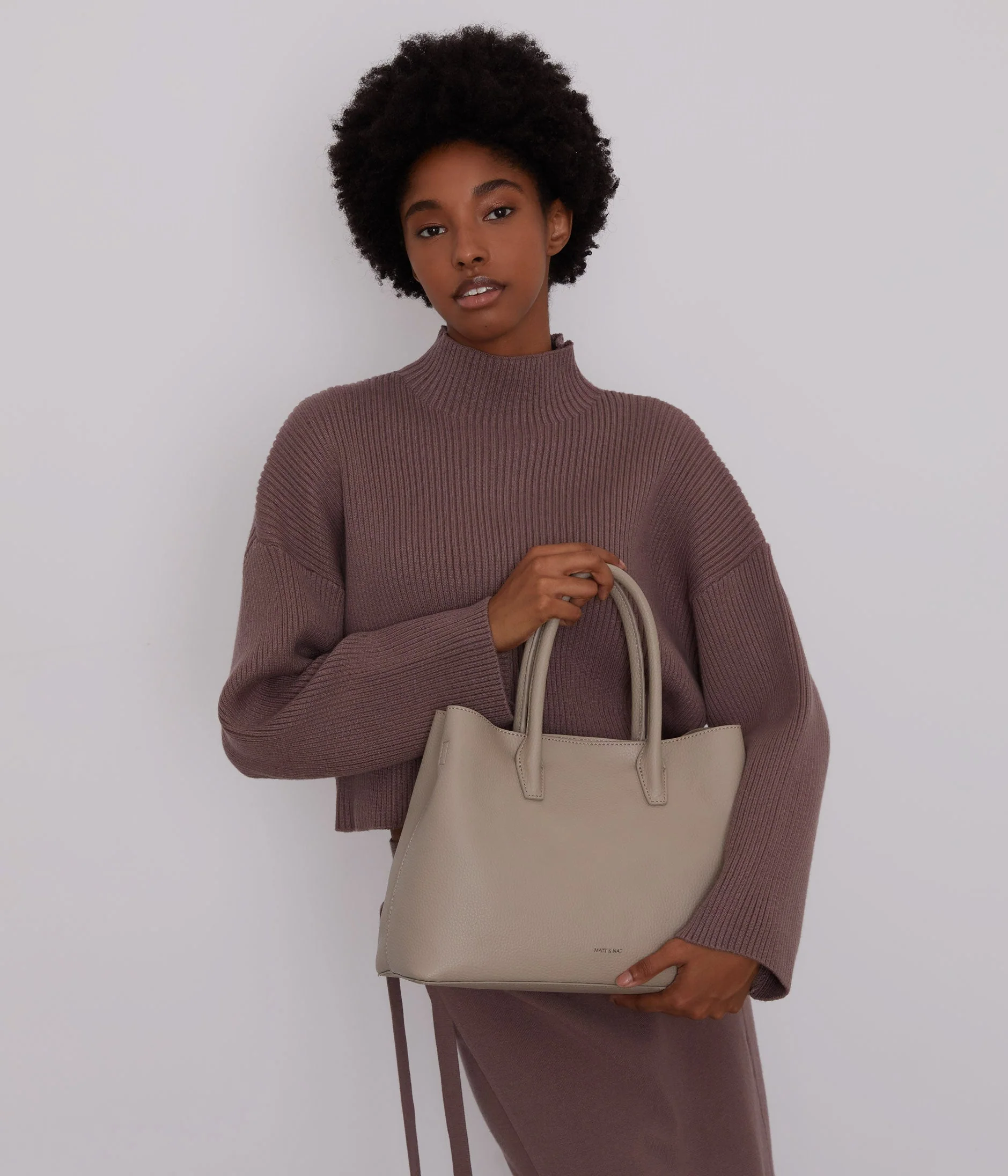 KRISTASM Small Vegan Satchel - Purity - Image 41