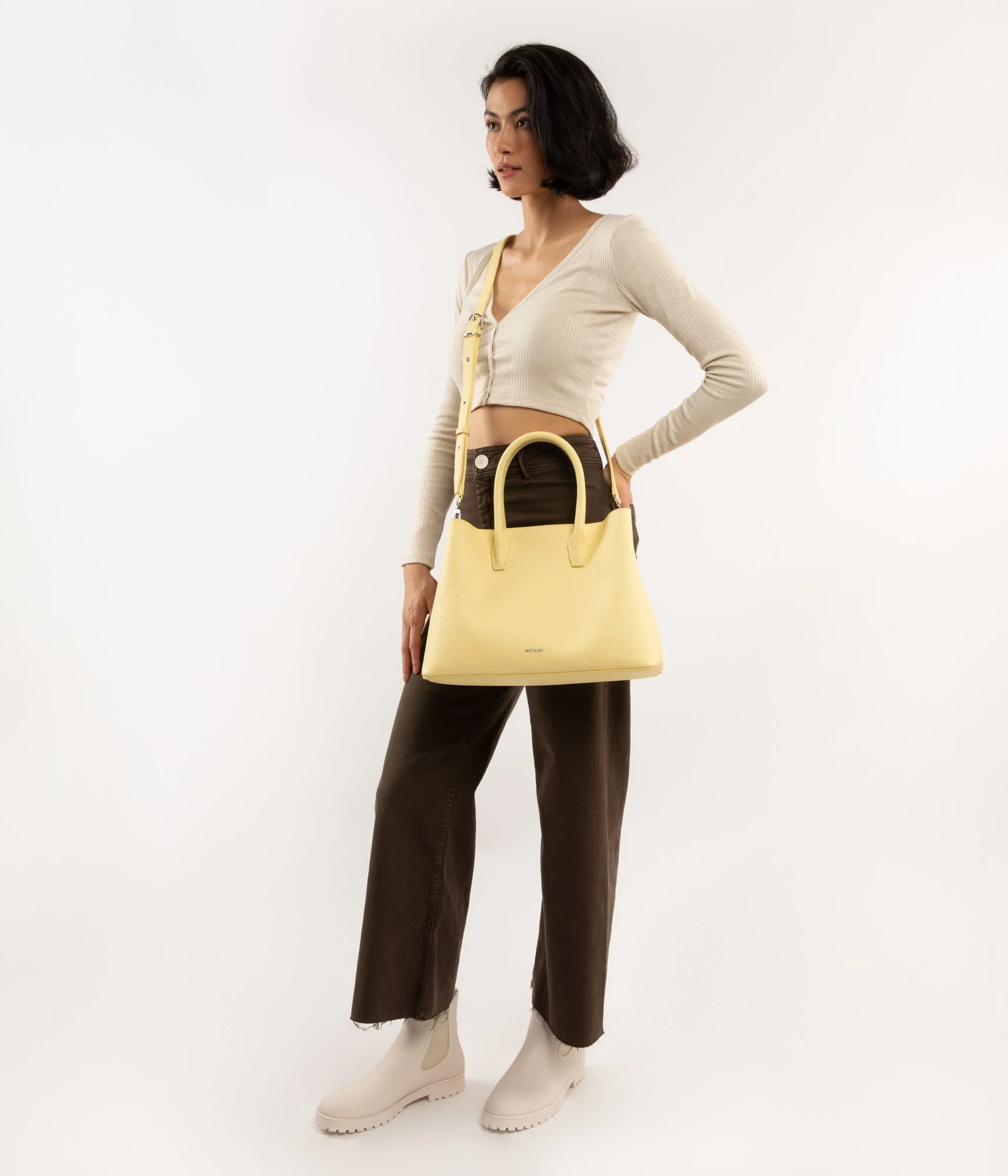 KRISTASM Small Vegan Satchel - Purity - Image 63