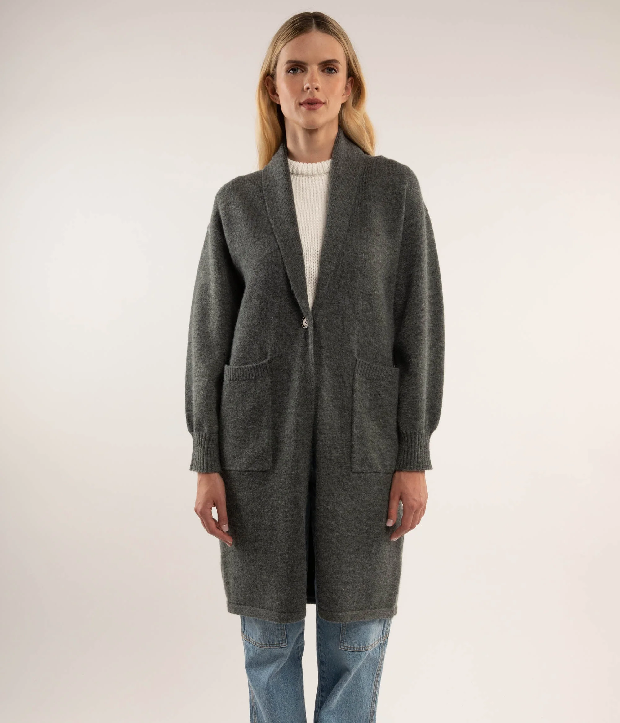 NESS Knee-Length Cardigan - Image 7