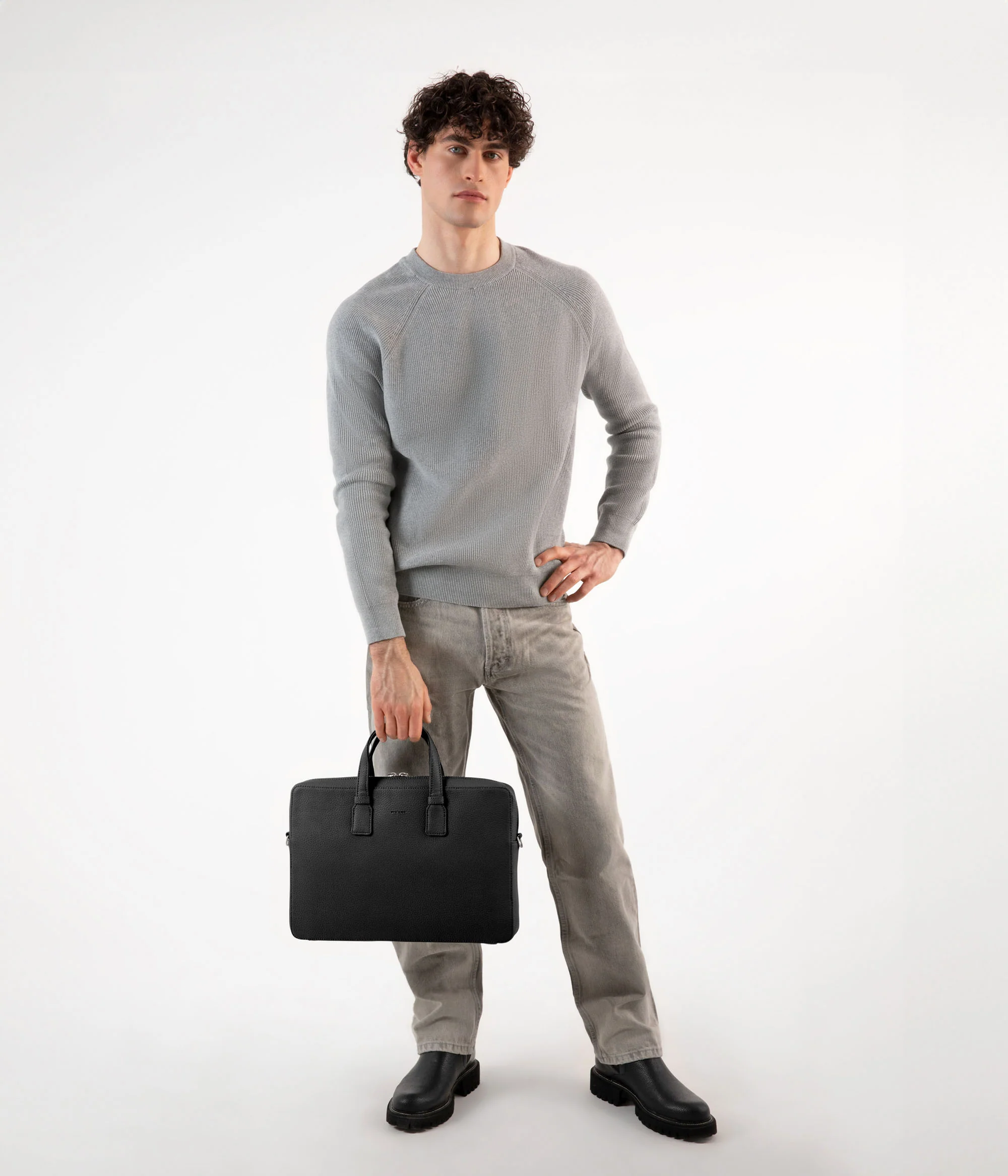 BELEM Vegan Briefcase - Grain - Image 3