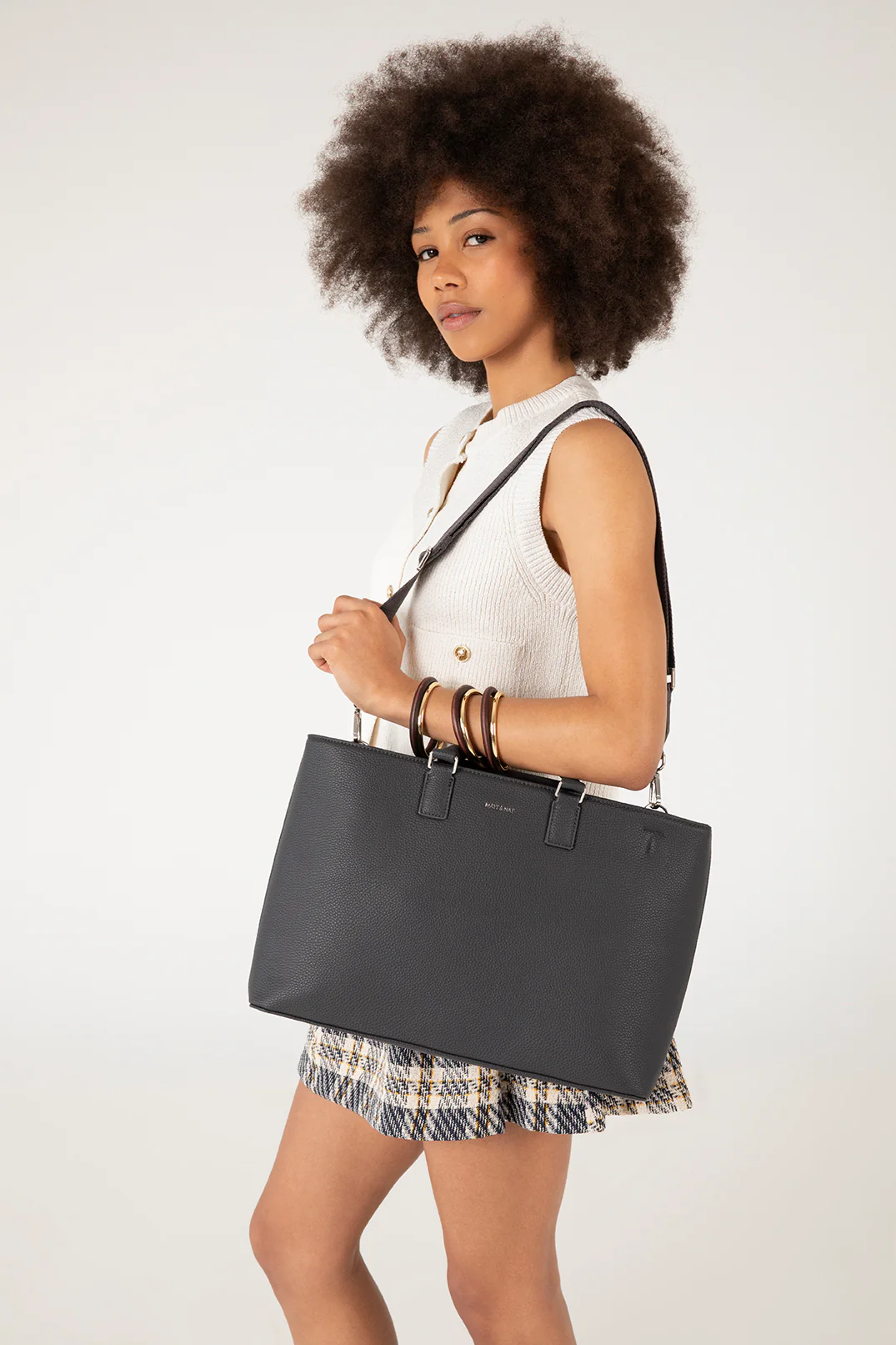 SEVYN Vegan Satchel - Grain - Image 3