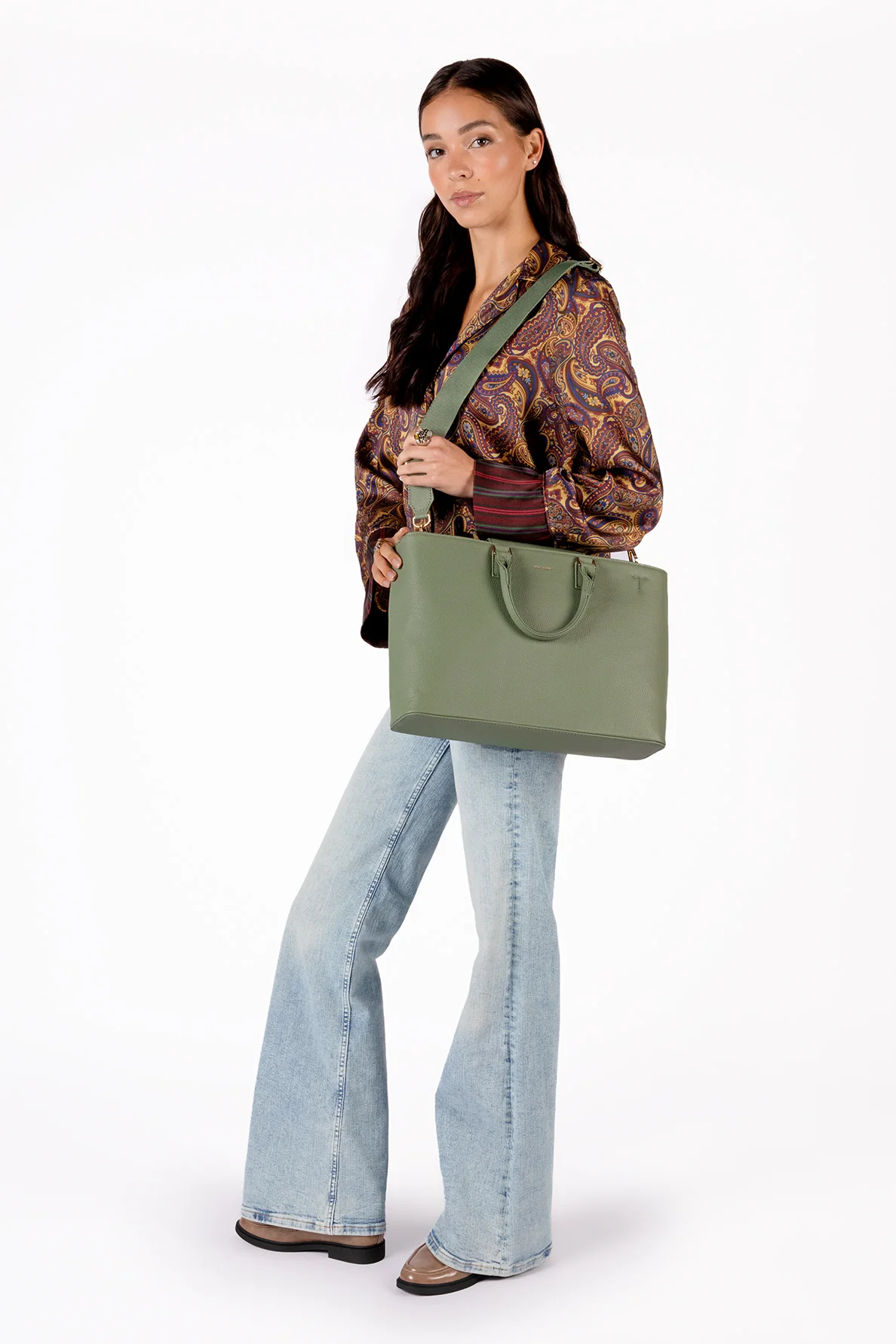 SEVYN Vegan Satchel - Grain - Image 43