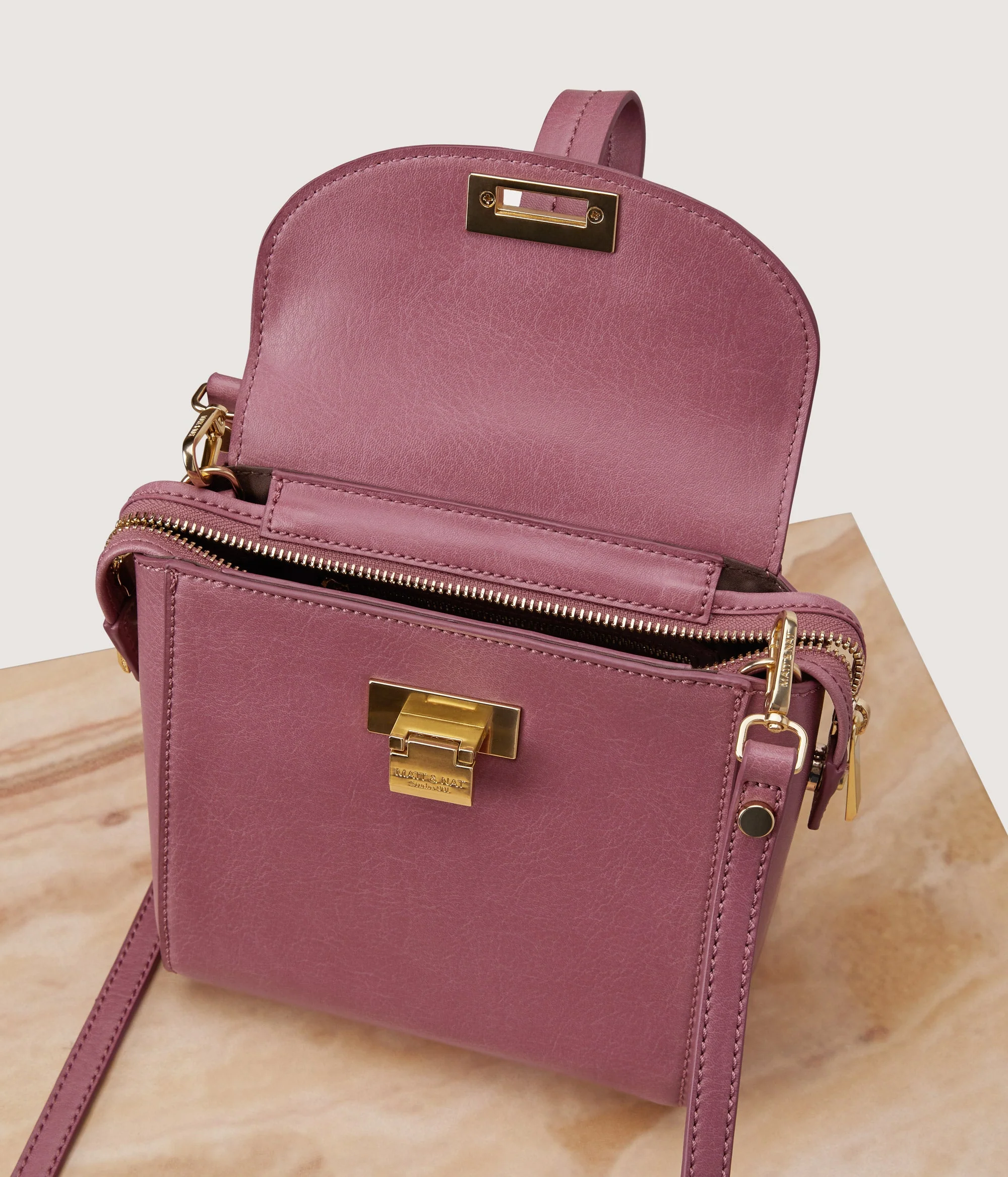 TIEN Vegan Crossbody Purse - Vintage - Image 4