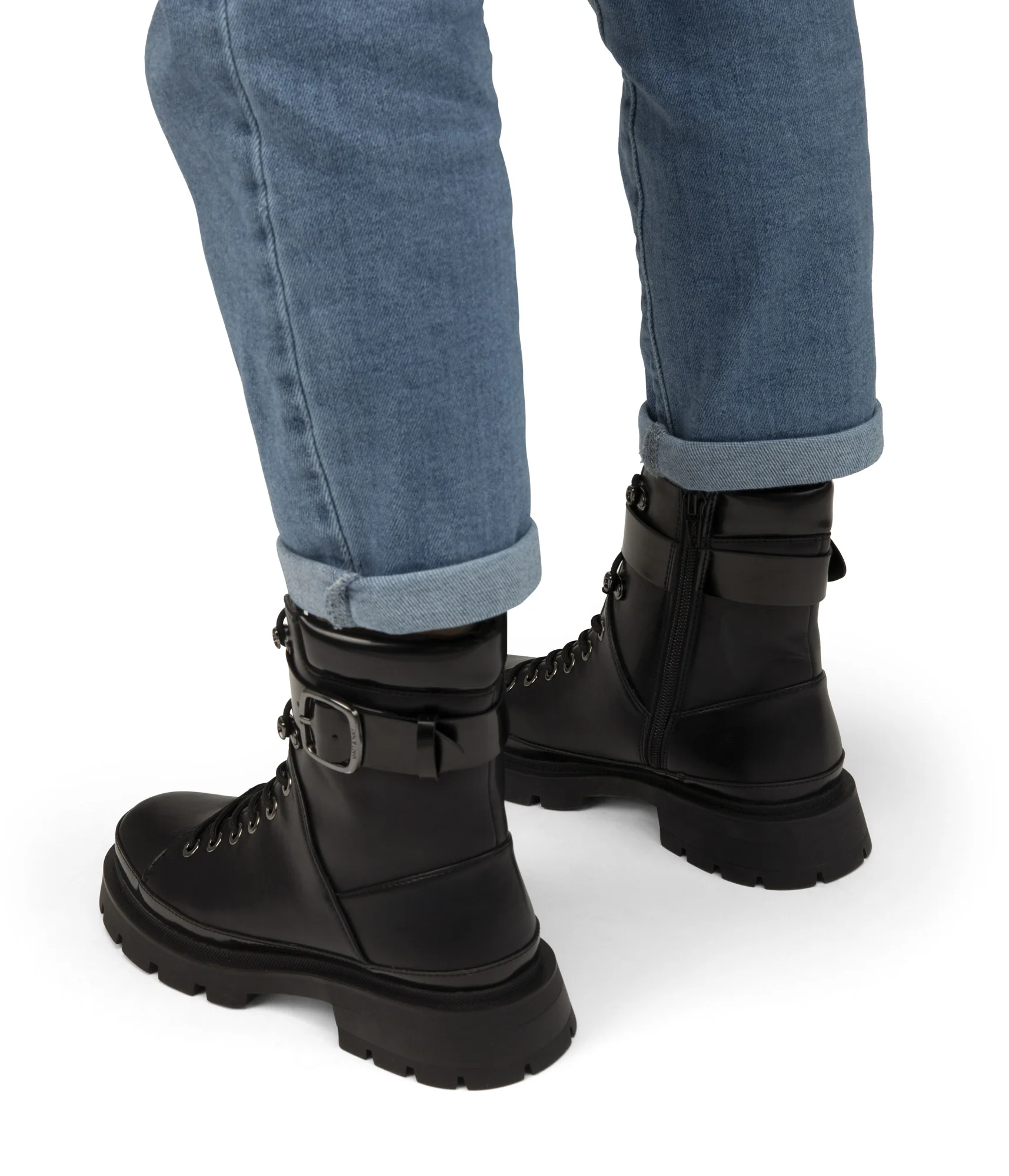 TOMEI Women's Vegan Combat Boots - Image 3