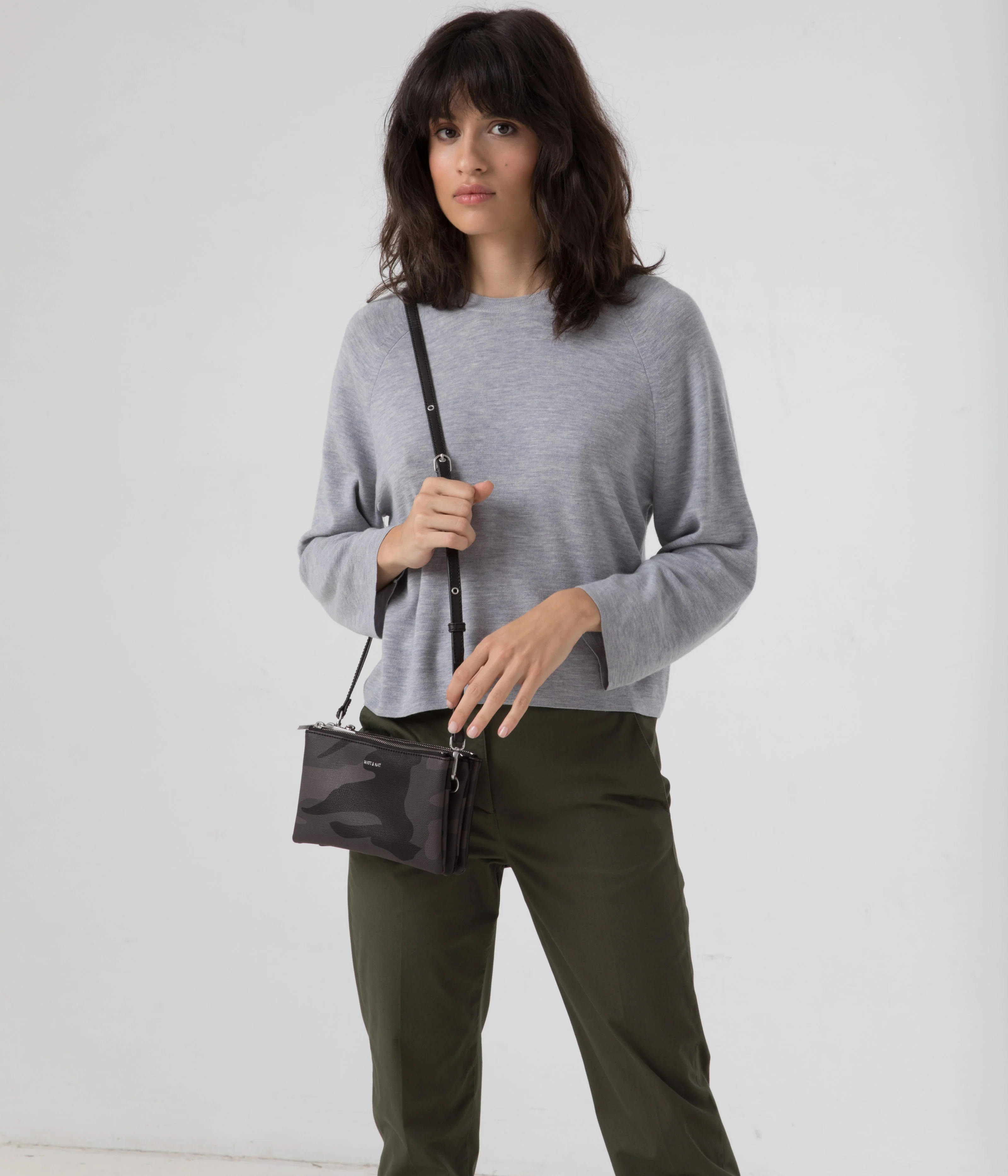 TRIPLET Vegan Crossbody Bag - Camo - Image 4