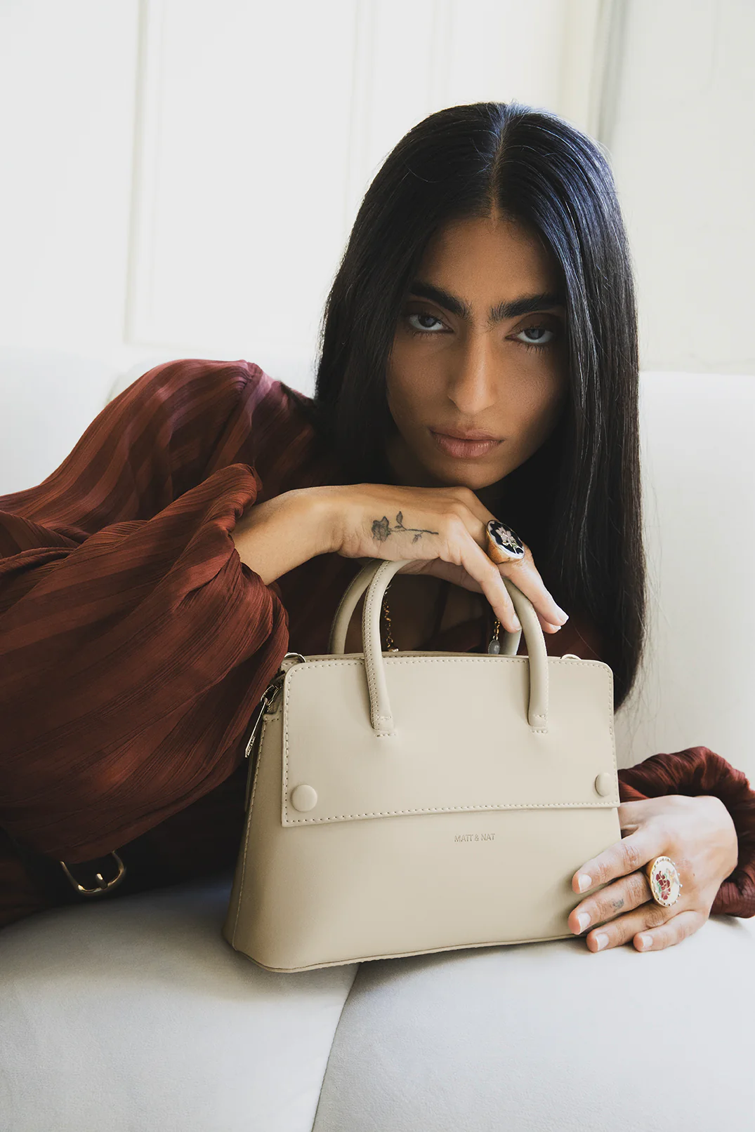 SILVA SM Small Vegan Satchel - UPPEAL™ - Image 15