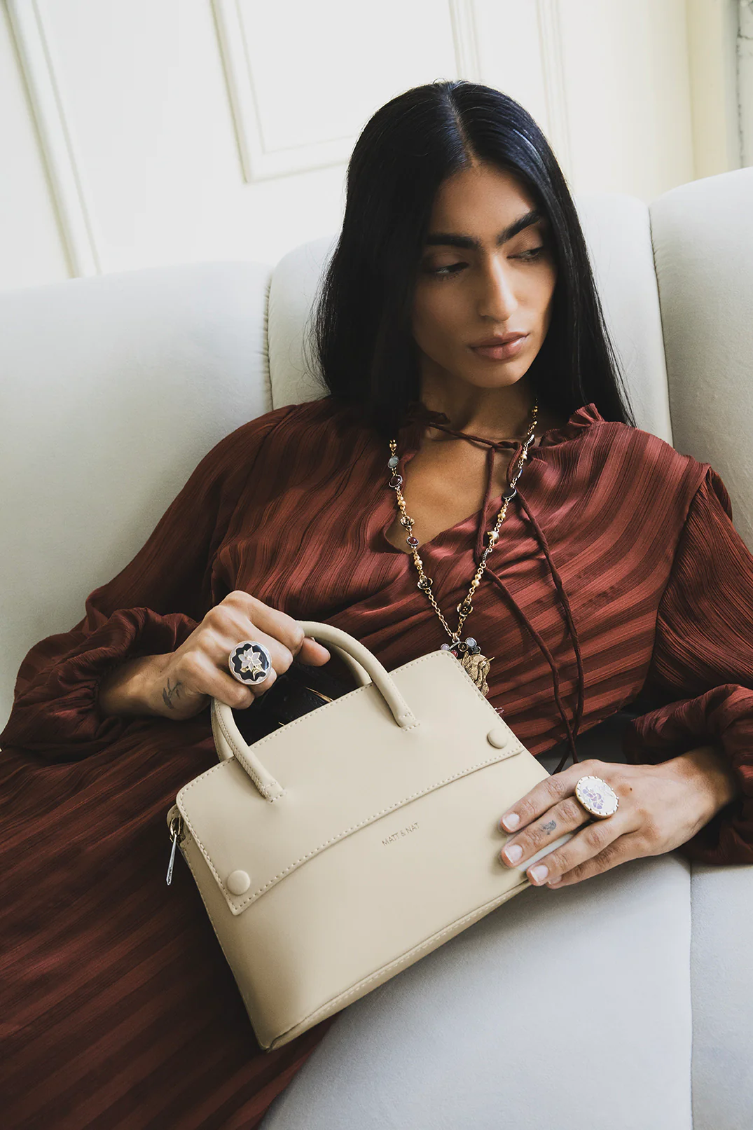 SILVA SM Small Vegan Satchel - UPPEAL™ - Image 16