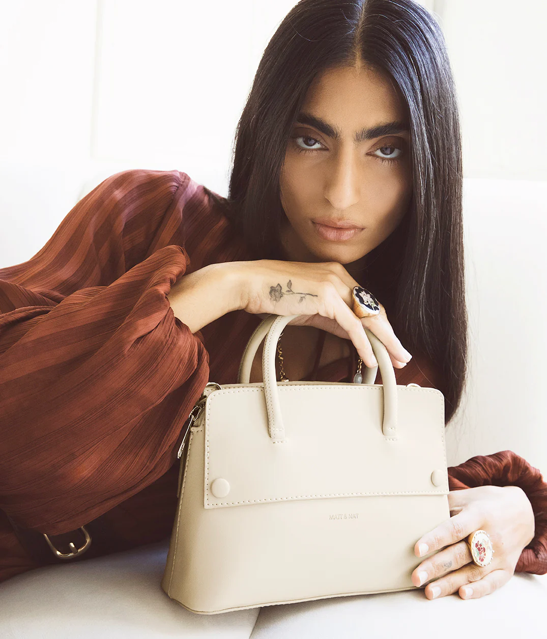 SILVA SM Small Vegan Satchel - UPPEAL™ - Image 22