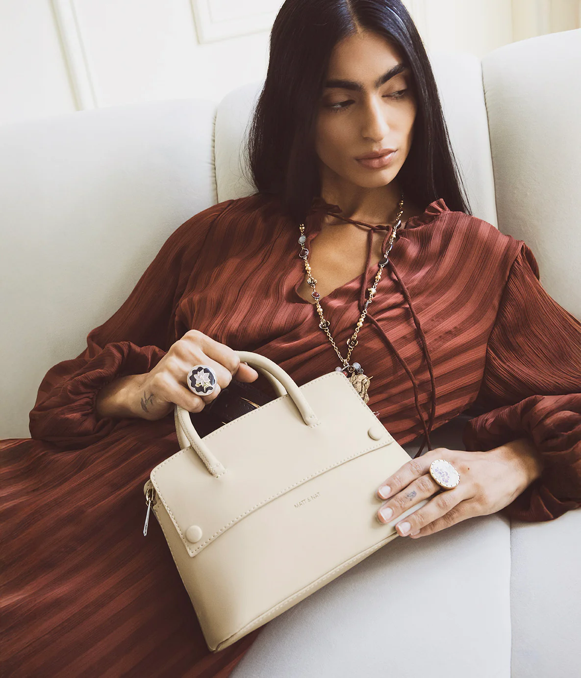SILVA SM Small Vegan Satchel - UPPEAL™ - Image 23