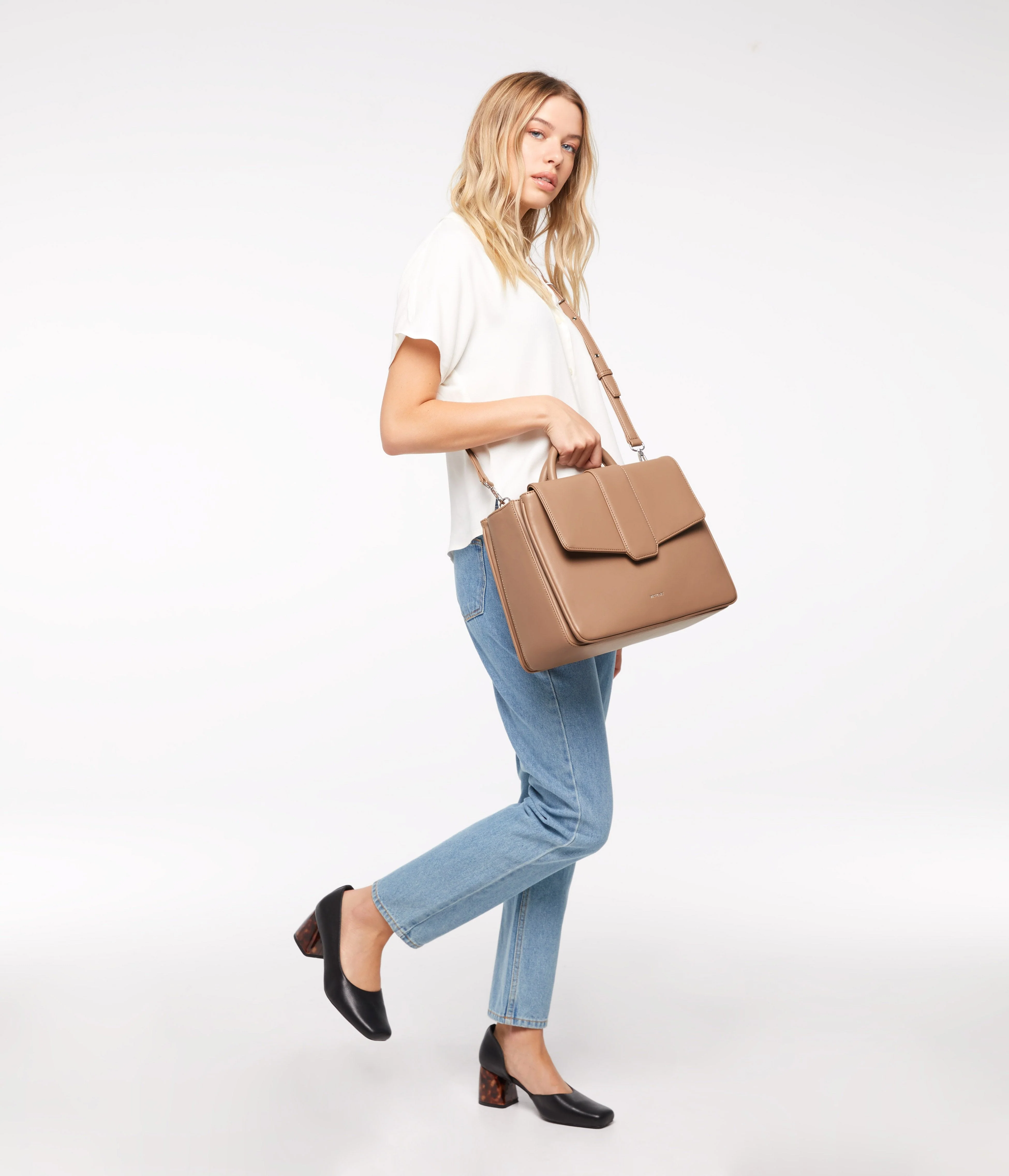 ZOE Vegan Satchel - Loom - Image 12